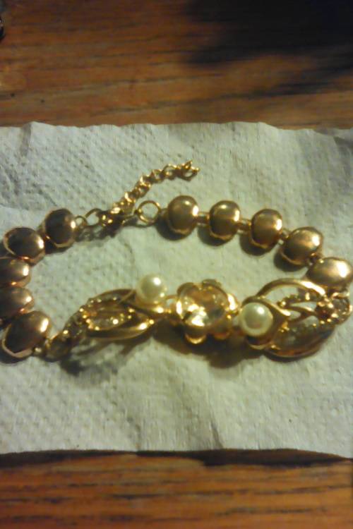 Gold plated bracelet